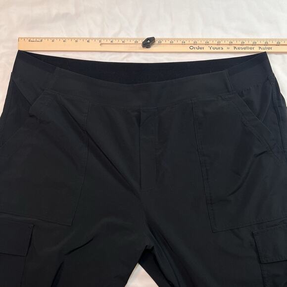 Athleta Brooklyn Heights Pants Plus Size 22 Black Cargo Pockets High Rise Casual - Picture 8 of 14